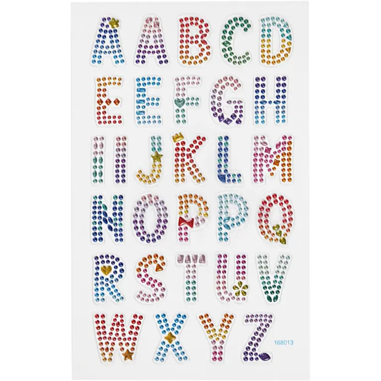 Diamond Stickers Alphabet